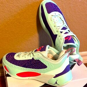 Jordan Luka 1s Brand New Size 10.5 - Mint Green, Purple & Red Accents